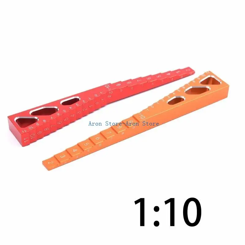 H3CF 2 en 1 Altura conducción altura altura Metal regla Ajusta Metal hecha para ajuste 1/10 Touring