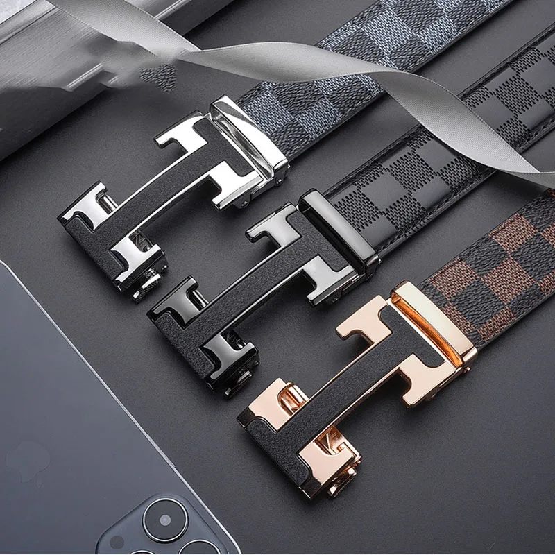 Роскошный брендовый мужской ремень, высококачественный кожаный деловой дизайнерский знаменитый ремень для мужчин, джинсовый ремень, мужской ремень с металлической пряжкой