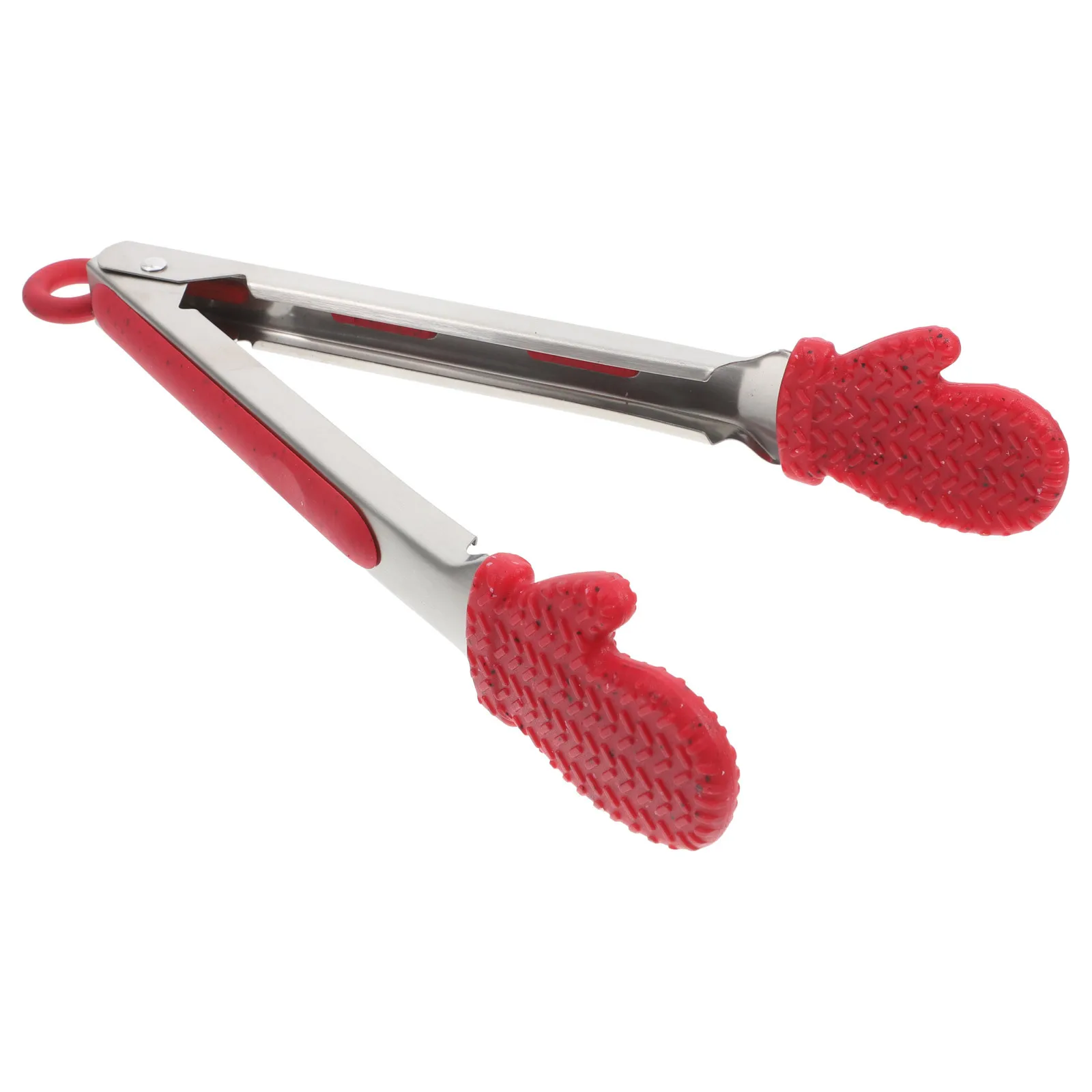 

1Pcs Christmas Gloves Food Tong Stainless Steel Bread Steak Clip Bbq Kitchen Supplies Multipurpose Food Clip Bread Tongs