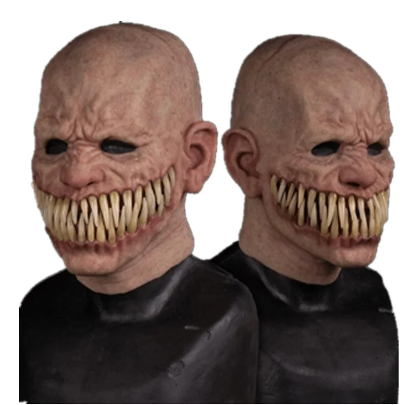 

Mascarillas, карнавальные костюмы на Хэллоуин, реквизит для вечеринки, жуткая мужская маска с большими зубами, улыбка, маски для лица, аниме, косплей