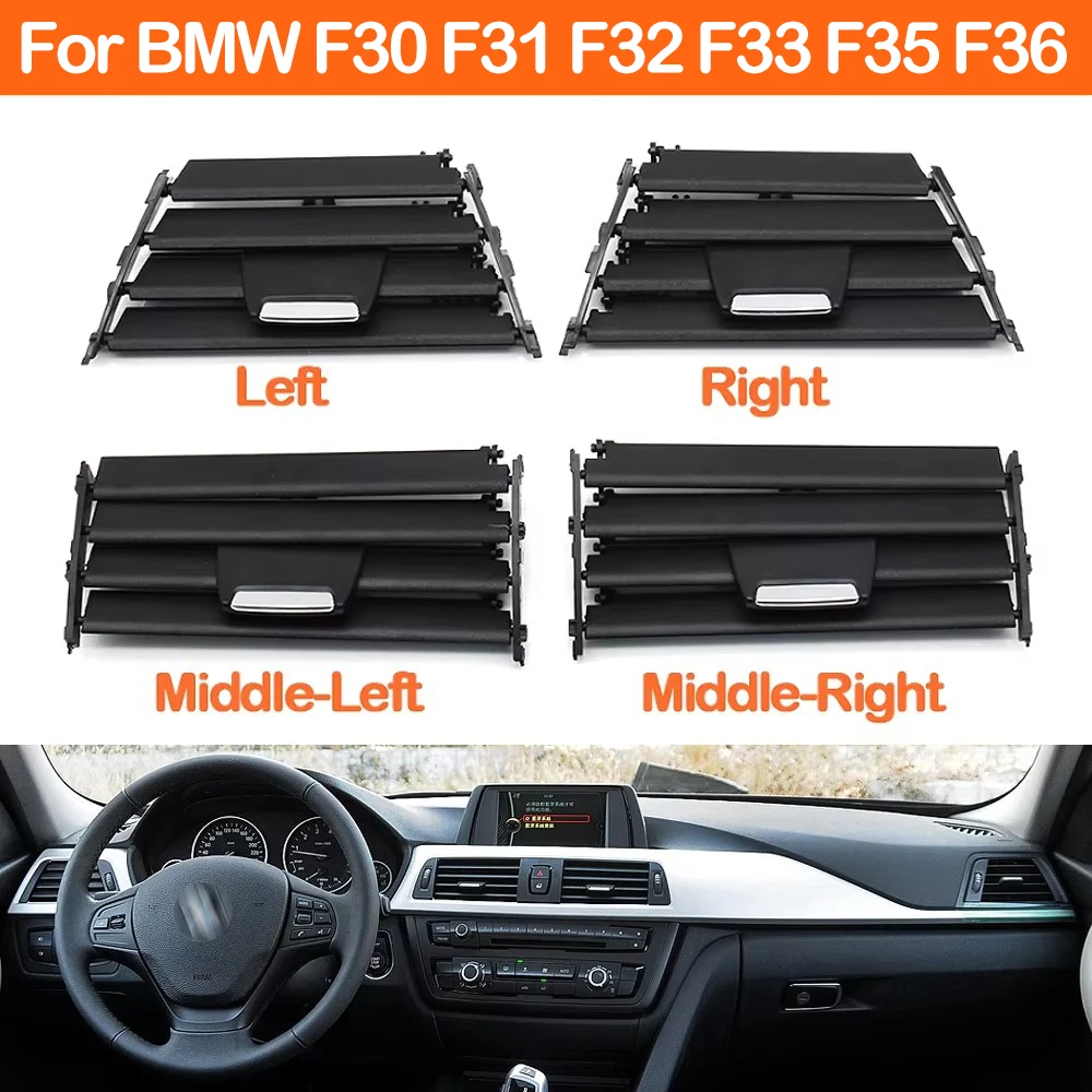 Kit de réparation de grille de ventilation de climatisation gauche, droite et centrale pour BMW Série 3 et 4 F30 F31 F32 F33 F35 F36 F82
