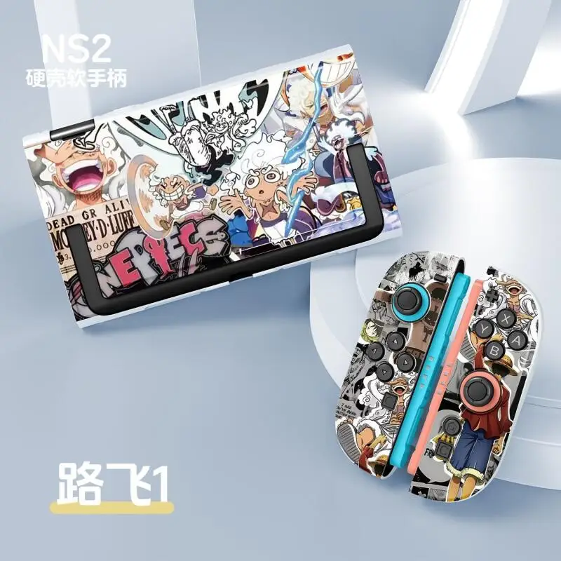 One Piece Tpu Anti-Collision Soft Shell Protective Case Cover for Nintendo Switch2 Luffy Game Console Gamepad Controller