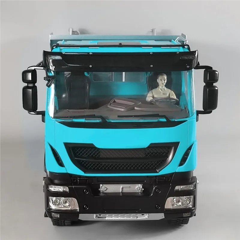 1:14 مقياس الهيدروليكية RC شاحنة قلابة معدنية 8x8 راديو التحكم قلابة نموذج سيارة مع المؤثرات الصوتية لجامعي البالغين #2