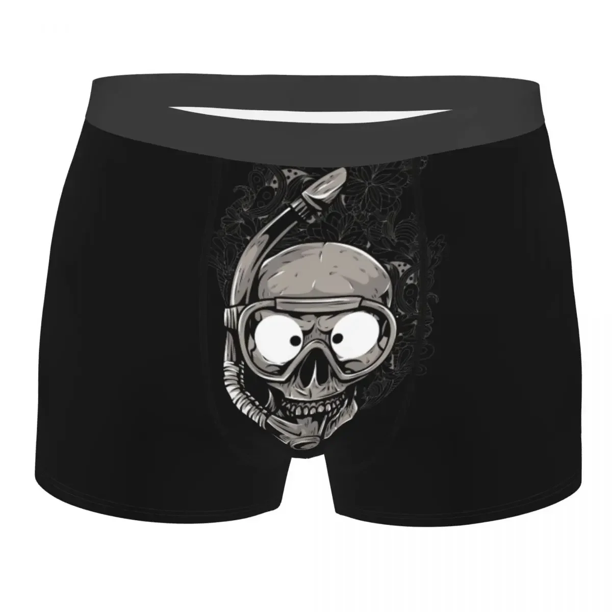 Sexy Male Sexy Scuba Skull Dive Diver Underwear Boxer Briefs Soft Shorts Panties Underpants