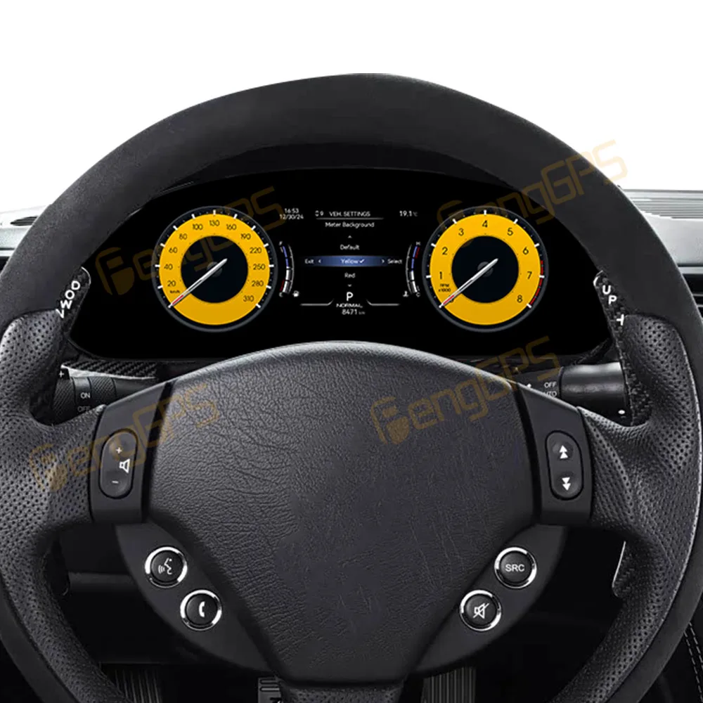 

For Maserati Quattroporte GT 2007-2015 Car LCD Dashboard Digital Cluster Virtual Cockpit Instrument Speedometer Multifunctional