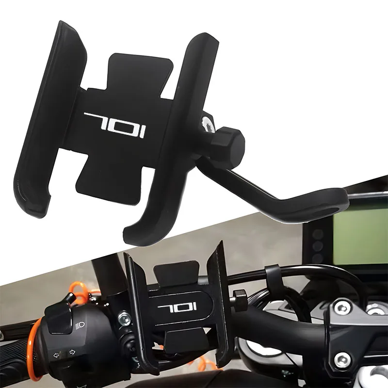 Logo For Husqvarna Svartpilen Vitpilen 401 701 Norden 901 Handlebar Mobile Phone Holder GPS Stand Bracket Motorcycle Accessories