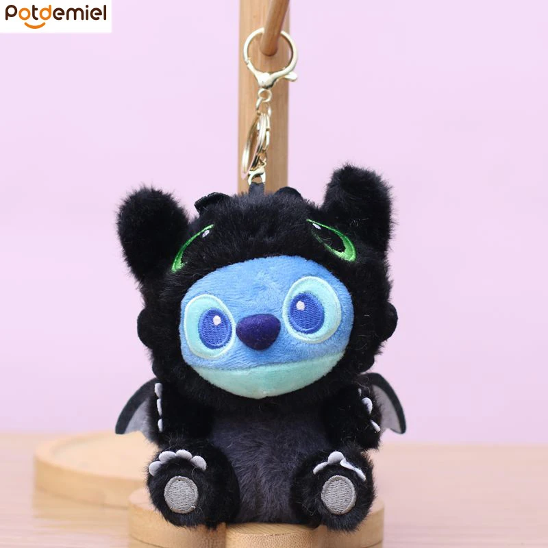 

13 см популярный кулон с вышивкой летучей мыши, милая плюшевая игрушка, мягкая кукла-трансформер, кукла, рюкзак, подвеска, брелок, детский подарок на день рождения