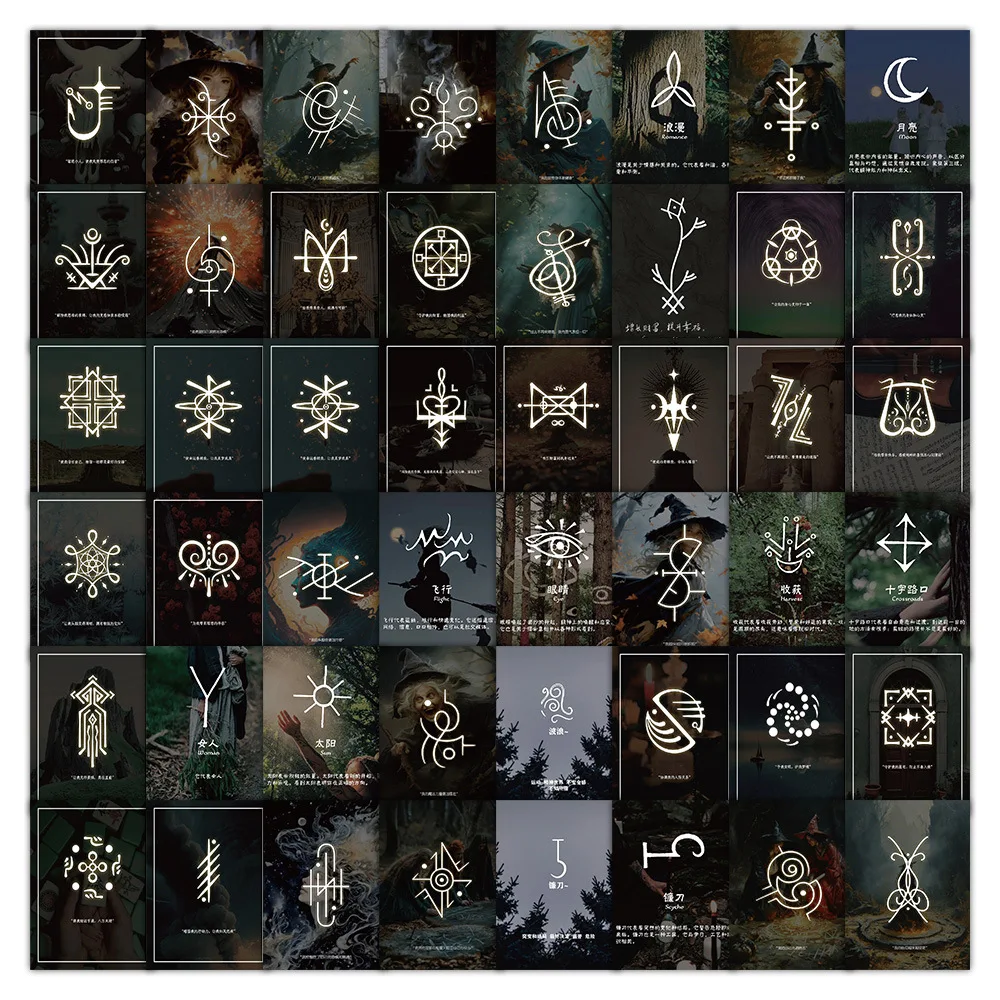 

10/30/60PCS Psychological Suggestion Energy Symbol Sticker DIY Phone Laptop Luggage Skateboard Graffiti Decals Fun for Kid