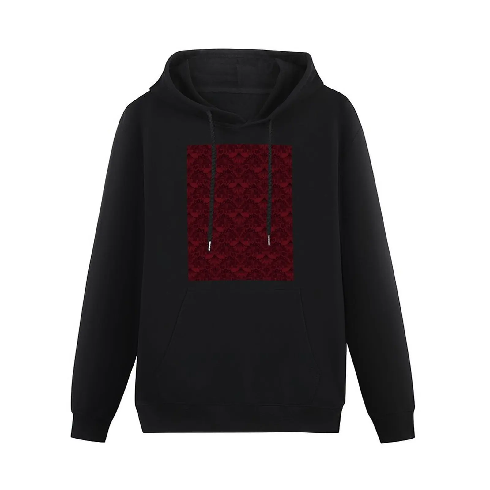 Stegosaurus Lace - Burgundy Pullover Hoodie fashion men new in hoodies and blouses