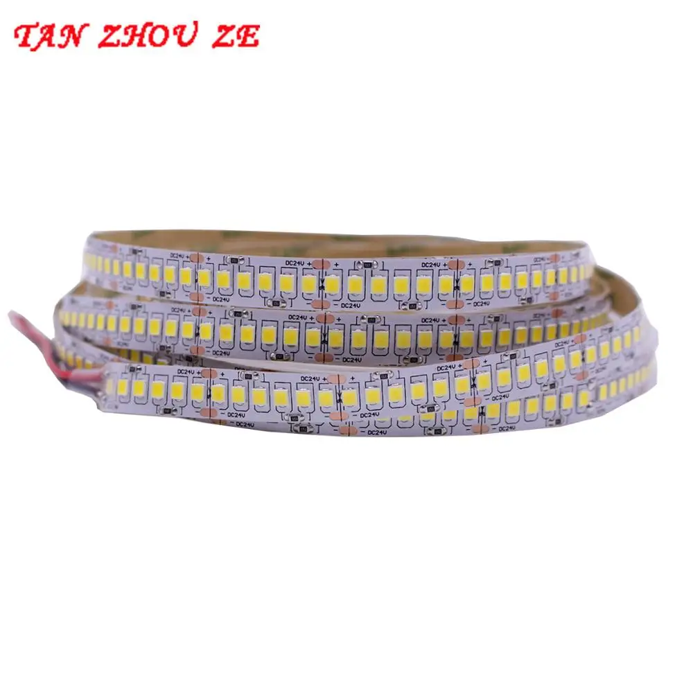 

1800lm/m 5m 240LEDs/M 2835 Bande LED 12V 24v lights sttrip Flexible Llight 240 led/m LED strip nuetral white White Warm white