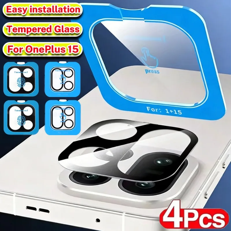 

4/3/2/1Pcs Camera Lens Protector for Oneplus 15 Back Camera Protectors Film Glass on OnePlus 15 Locator Installation Lens Cover