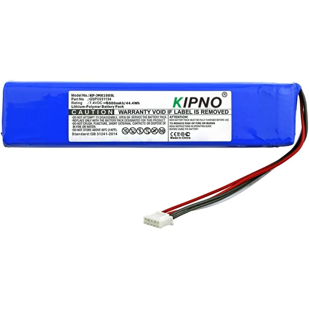 

KIPNO 6000mAh Li-Polymer Speaker Battery GSP0931134 for JBL Xtreme JBLXTREME