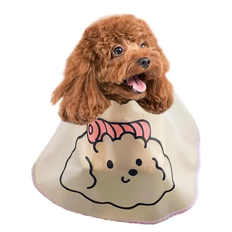 Dog Haircut Cape Tear Stain Facial Care Waterproof Dog Haircut Cloak Surround Clothes Cat Pet Raincoat Dog Costume Dog Raincoat