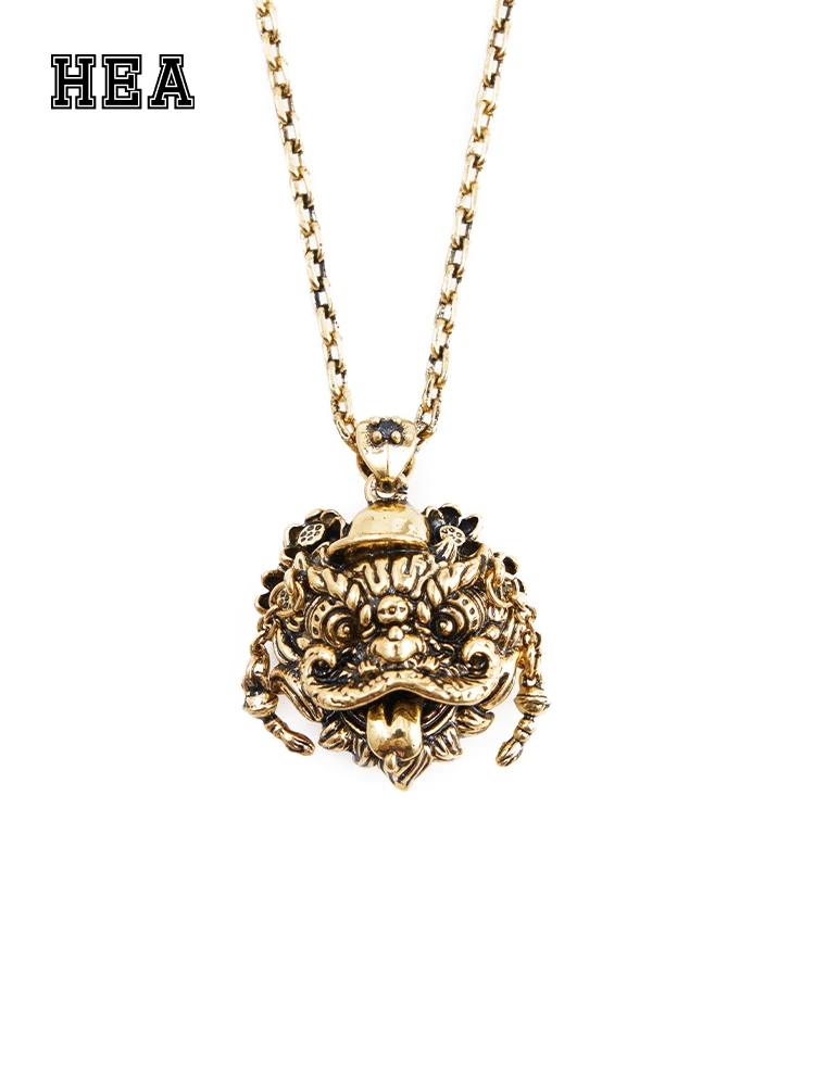 cool-design-golden-lion-silver-lion-nelace-harmonious-series-hip-hop-sle-versatile-accory-for-all-seasons
