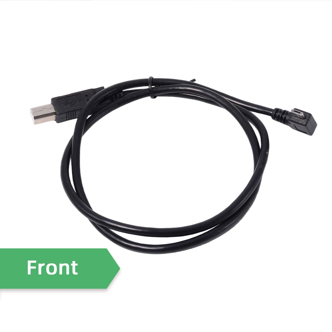 ADT-Link Right Angled 90 Degree Micro USB OTG Male to Standard B Type Cable Right & Left Angled for Printer Scanner Hard Disk