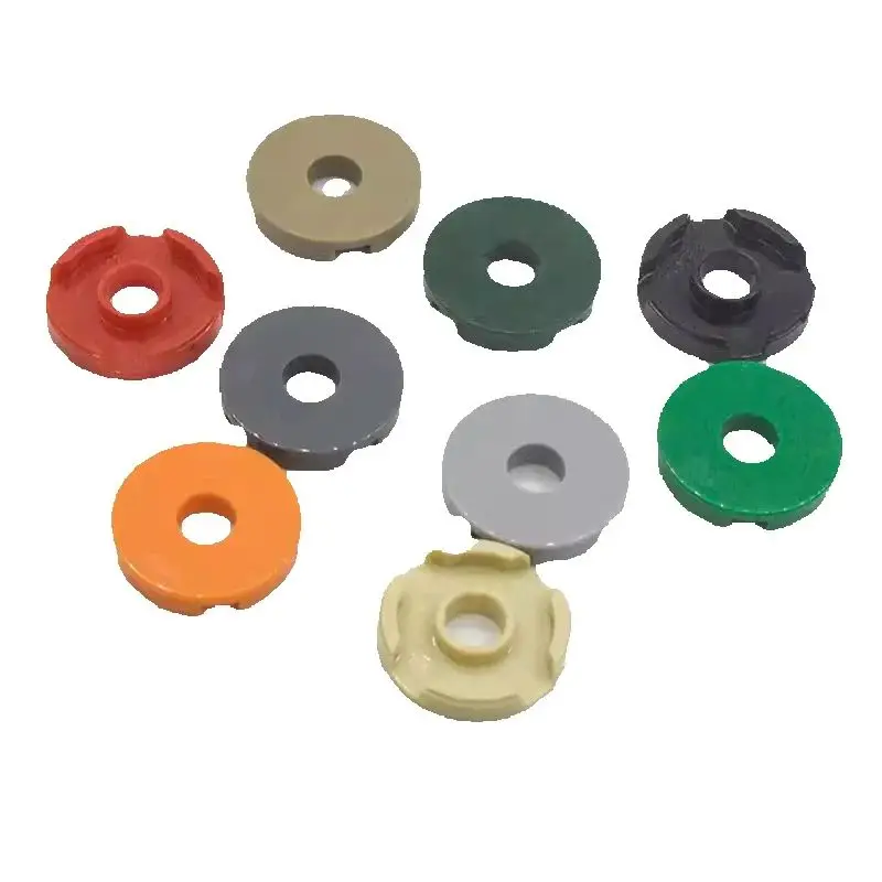 10PCS 15535 Concave Circular Plate Round 2 x 2 with Hole Block Moc Compatible with Brick DIY Children Toy