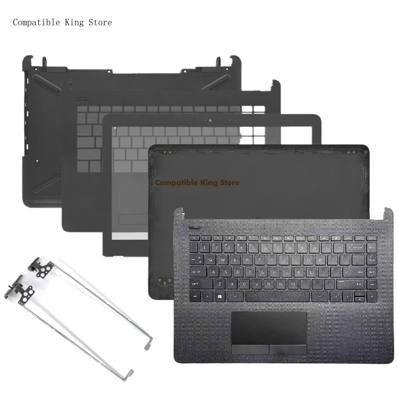 LCD Back Cover Front Bezel Palmrest Top Shell Bottom Case New Cover For HP 14-BS 14-BW 14g-BR 14T-BS 240 G6 246 245 G6 TPN-Q186