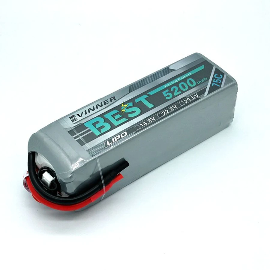 6S 8S 5200mAh 75C High Power Model Aircraft Rechargeable Lithium Battery Pack