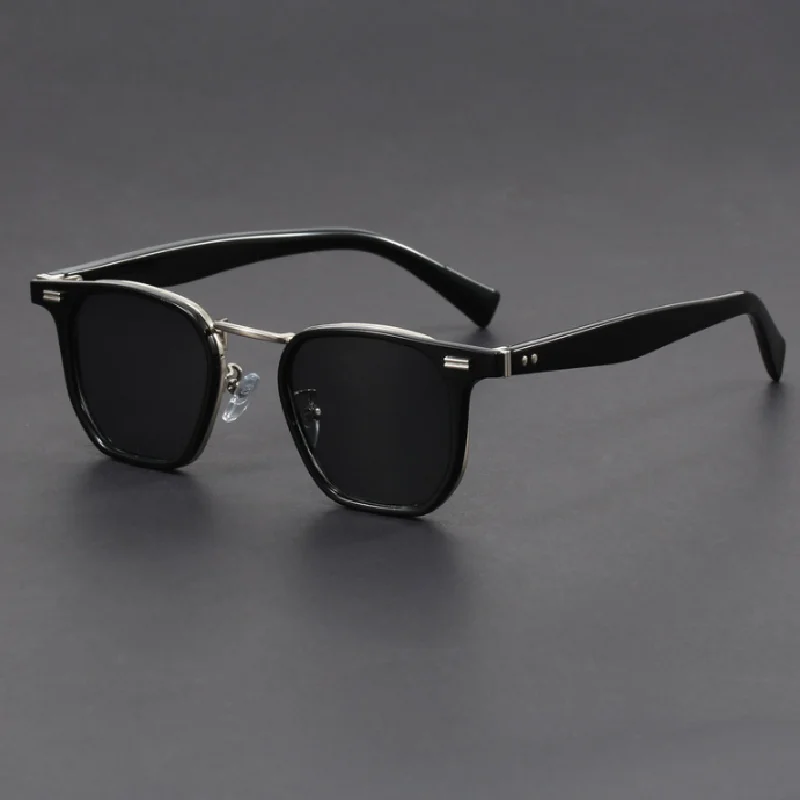 2024 Fine peck black men's sunglasses Bean flower brown luxury glasses unisexes business shade