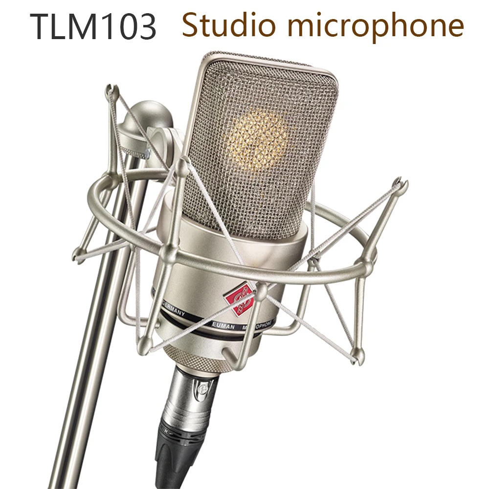 TLM 103 Studio Microphone tlm103 Cardioid Condenser Mic Large Diaphragm Suitable for recording and podcasting, streaming media