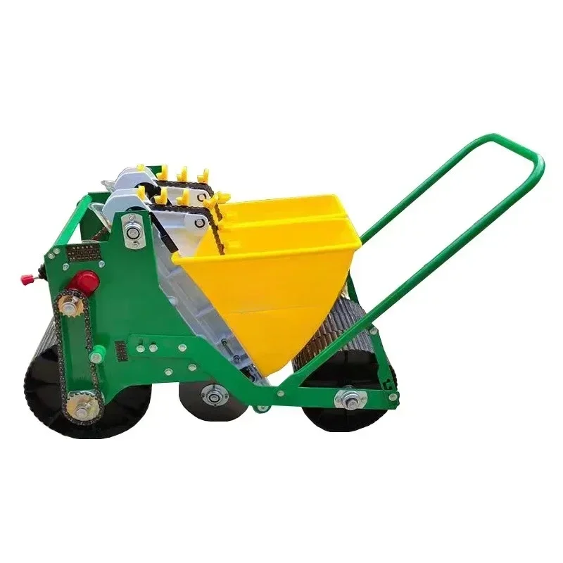 Small Garlic Planter Hand Push Fine Planter Electric Garlic on Demand Machine