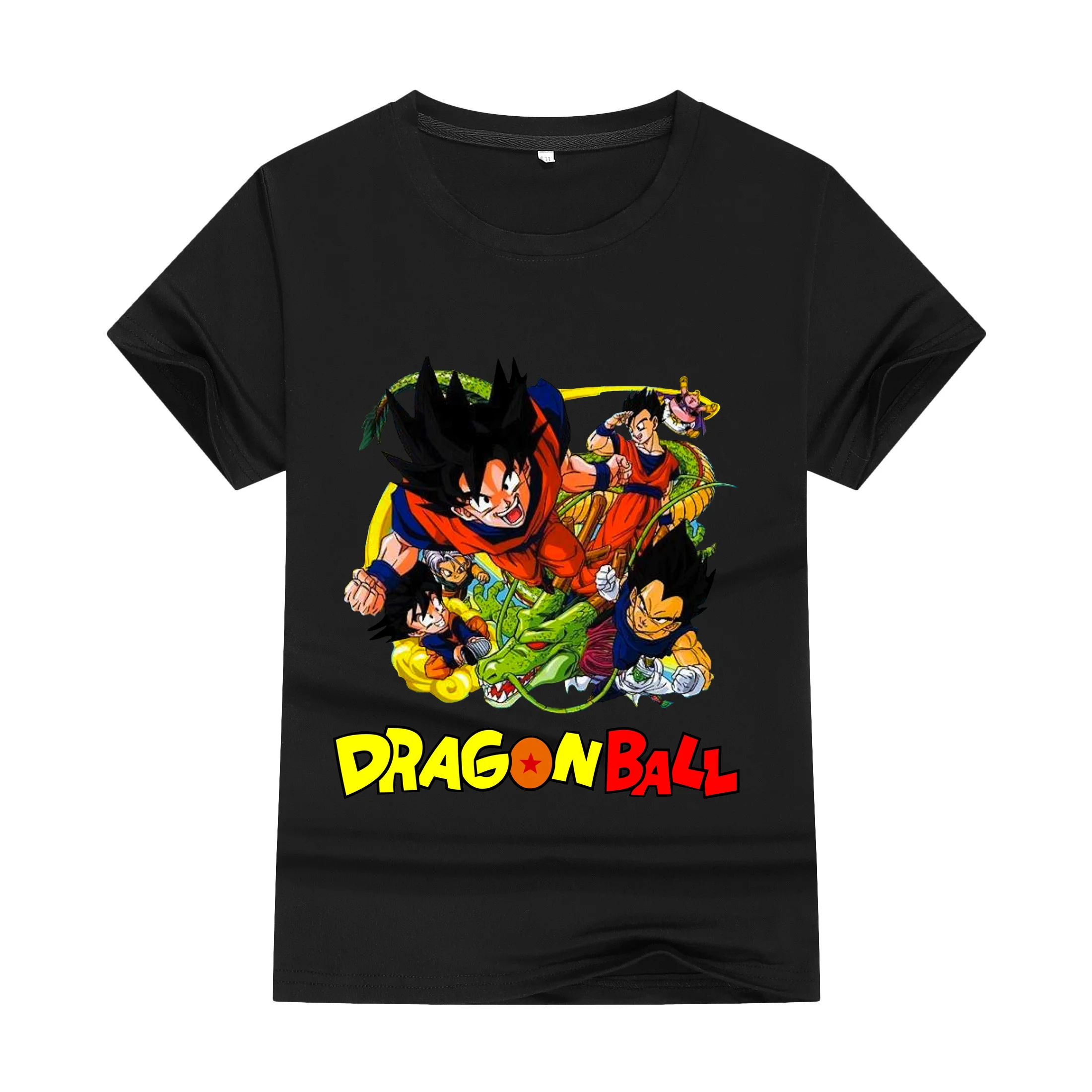 

Dragon Ball Anime High Street Vegeta Funny TShirts Goku Gym T-shirt Boy Clothes Harajuku Style Anime Cotton Print Streetwear