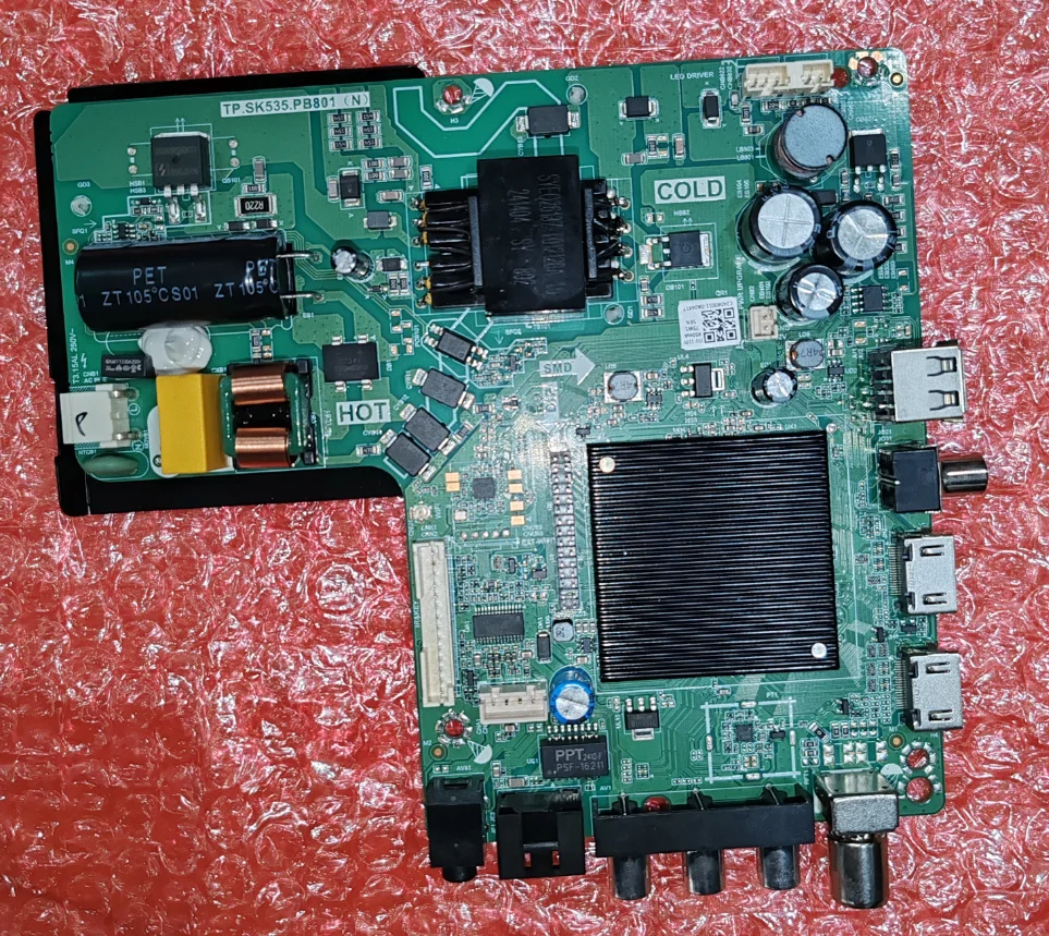 TP.SK535.PB801(n)  Three in one WiFi network TV motherboard, tested, physical photo for 35-80v 500ma or 45-110v 450ma