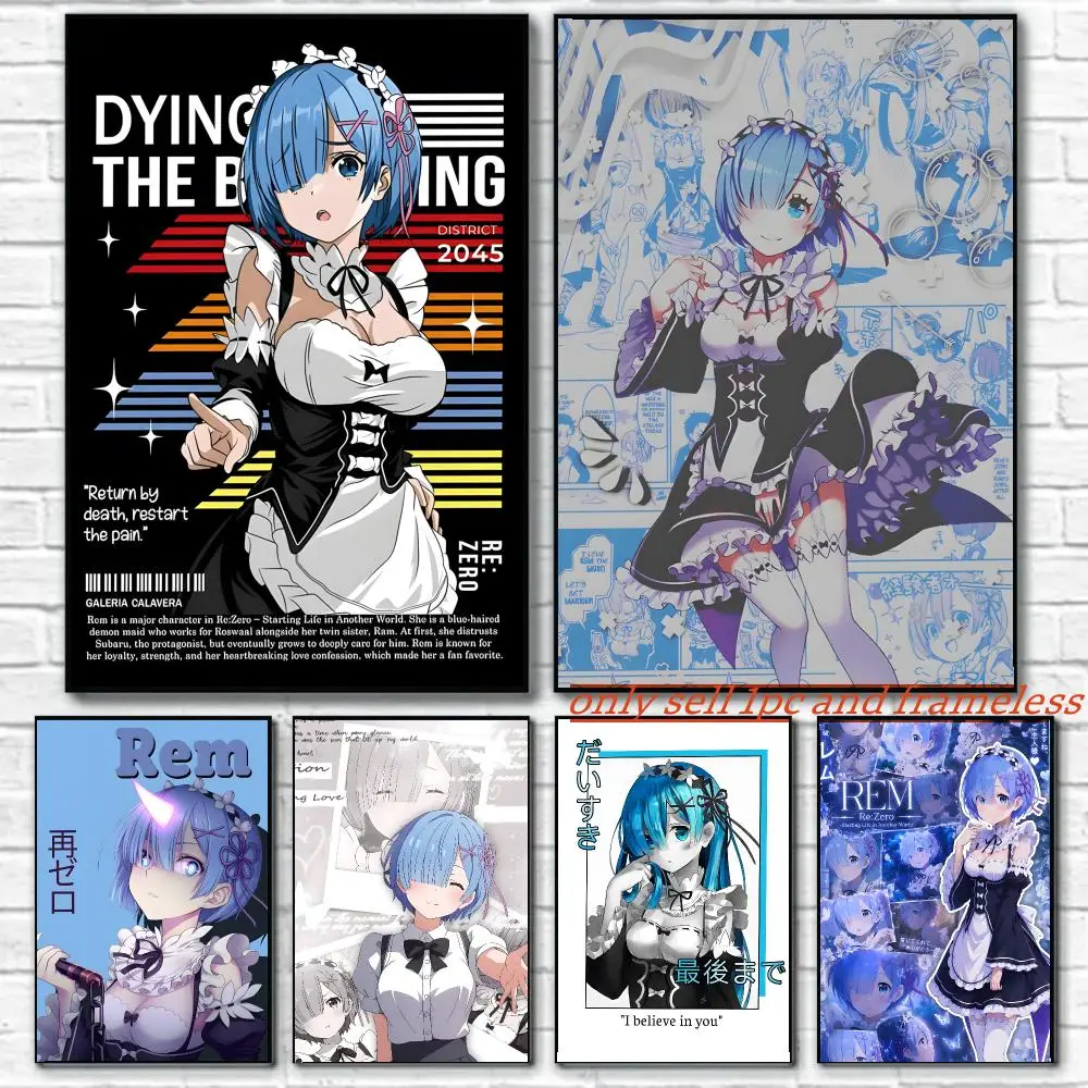Anime Re Zero Starting Life in Another World Poster HD Poster Wall Art interior Hallway Home Decoration Holiday Gifts