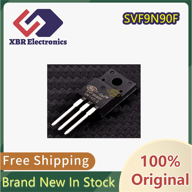 (10/50 pieces) SVF9N90F 9N90 TO-220F 900V 9A MOSFET, Through-hole, Brand New Original, In Stock,