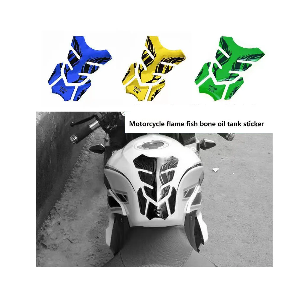 Universal Fuel Tank Sticker for Motorcycle Tank Pad Fish Bone Pad Oil Gas Tank Protector Motorcycle Cover Decal Decoration