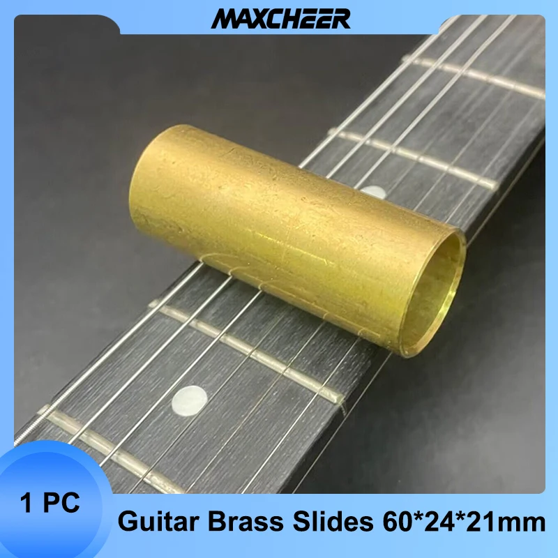 Guitar Brass Slides Knuckle Brass Guitar Slide Medium Wall 60*24*21 Guitar Parts