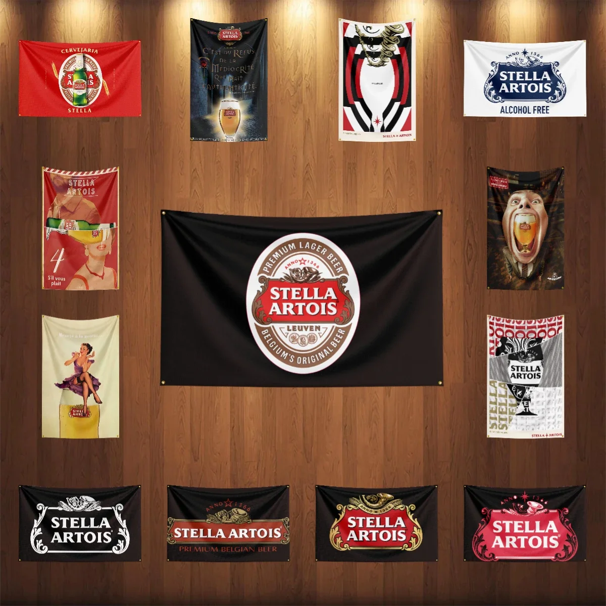 Bandera de cerveza ARTOIS S-STELLA de 3x5 pies, pancarta de vino con Alcohol impresa de poliéster para decoración, bebida, ron, bandera de cerveza