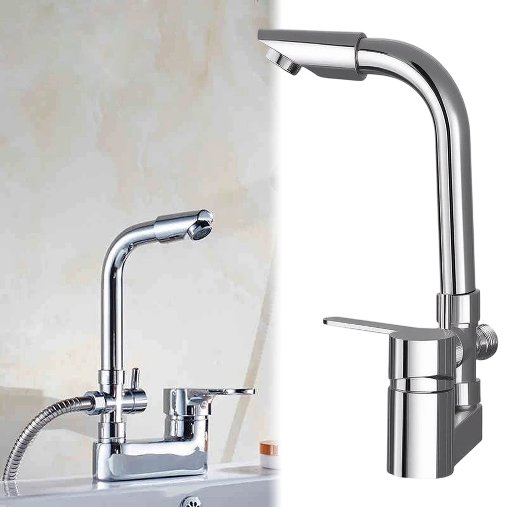 Chrome Basin Faucet Zinc Alloy Construction with Mixing Valve for Bathroom Sink Countertop Mount 10cm Hole Spacing