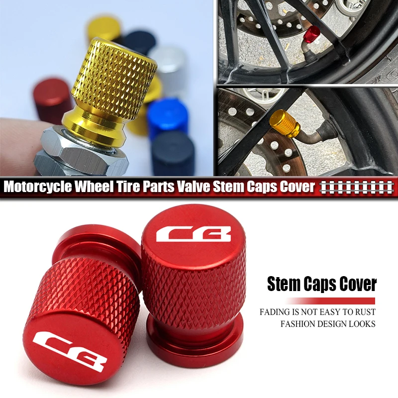 For Cb400 Cb125r Cb190r Cb250r Cb150f Cb 650R 1000R Cb1100 Cb1300 Wheel Tire Valve Caps Stem Cover Motorcycle Accessories