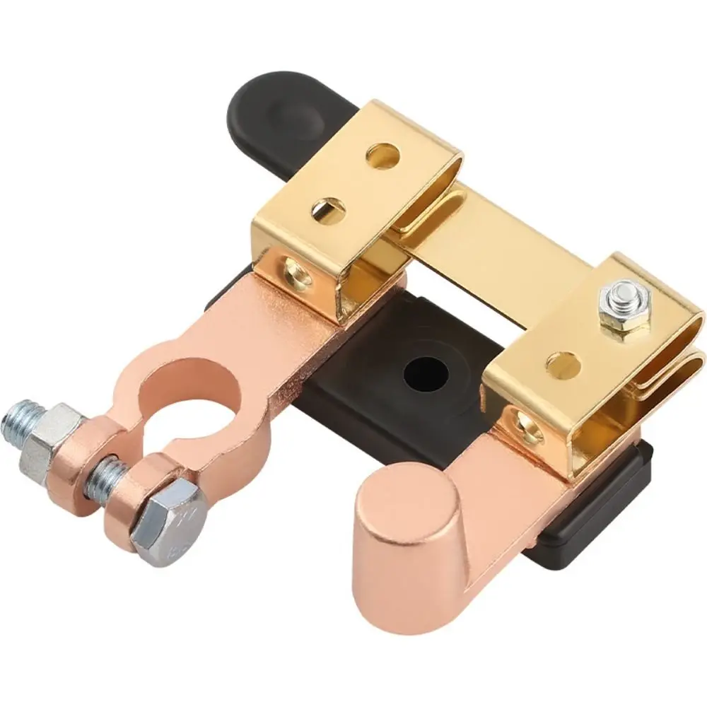 12V/24V Battery Disconnect Switch Anti-leakage Switch Protector Isolator Power Cut Off Switch Quick Cut-off Brass