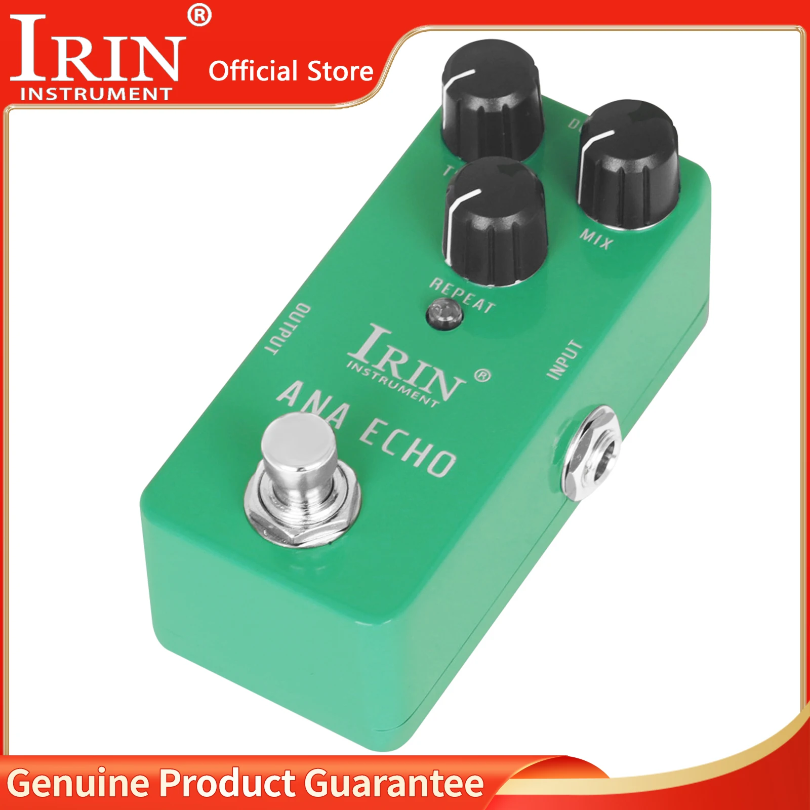 

IRIN RS-10 гитарная педаль Ana Echo, педаль эффектов для электрогитары, True Bypass, мини-одиночная гитарная педаль, аксессуары для гитары