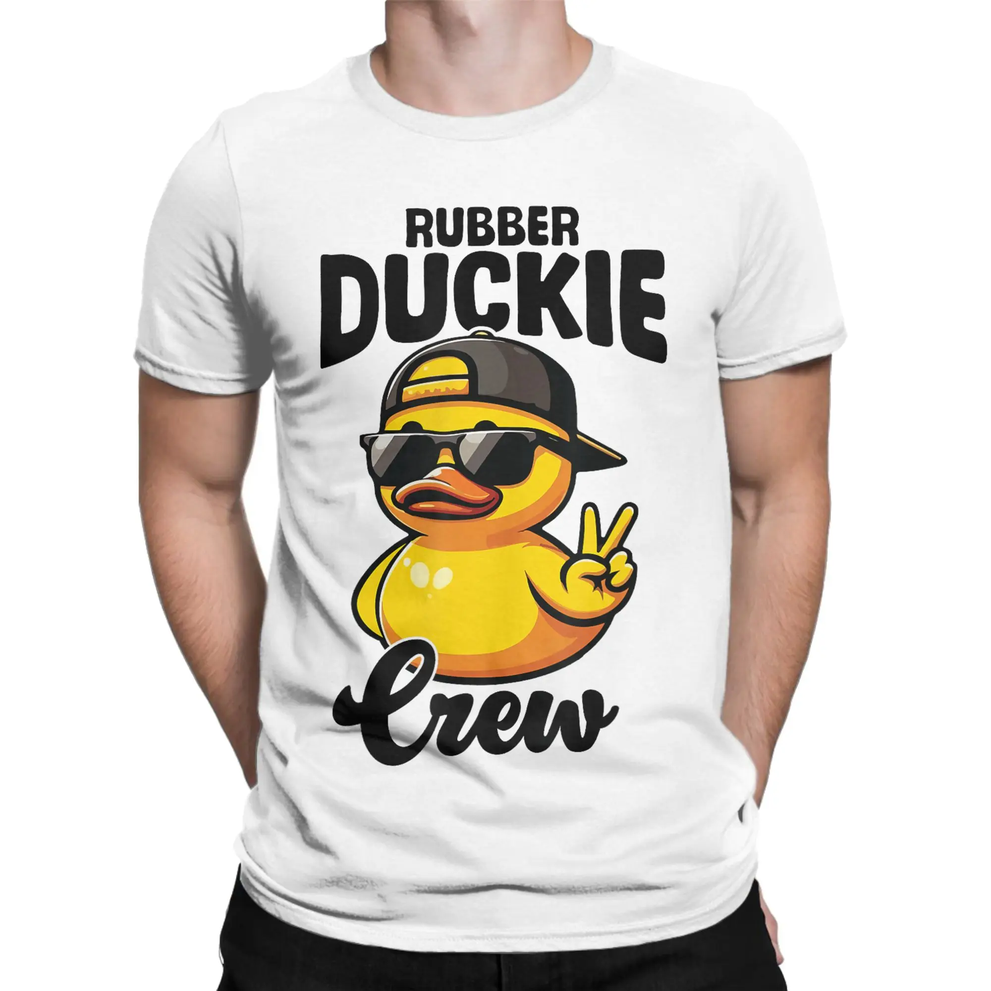 Rubber Duckie Crew Cool Duckling Yellow Rubber Duck T-Shirt Fashion T-Shirts Short Sleeve Y2K Funny Tshirt Summer Plus Size Tees