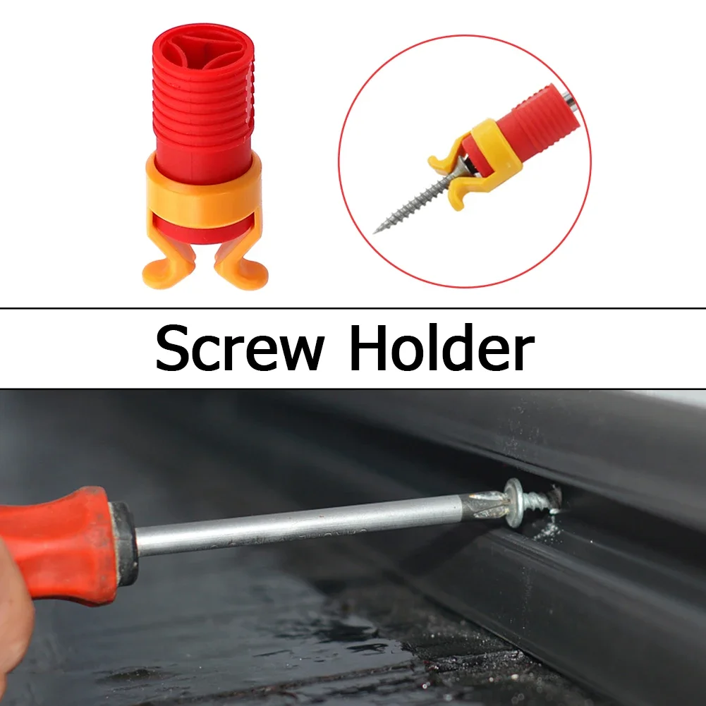 Woodworking Portable Drill Screw Holder Bit Jig Fastener Clip Clamper Fixer