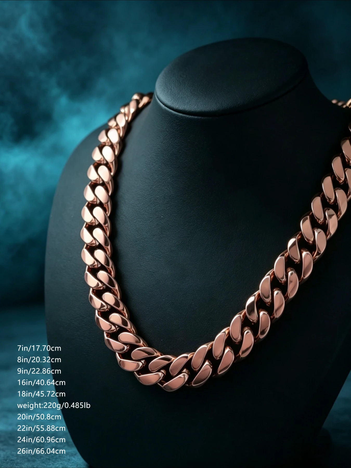 Retro American 22mm Oversized Cuban Men's Thick Chain, Thickened Electroplating Layer Lasting Light Does Not Fade,