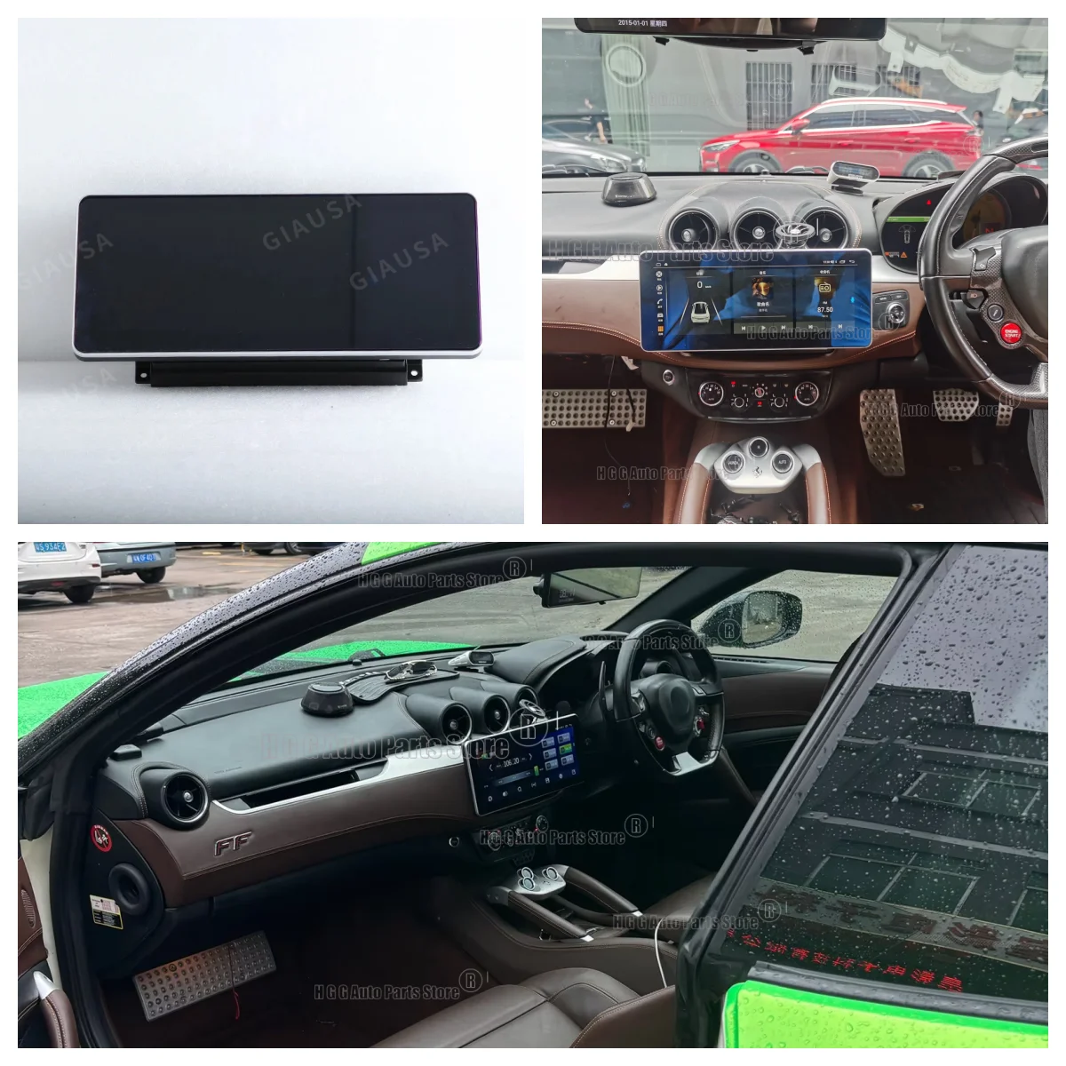 12.3 Inch Android Car Auto Radio For Ferrari FF 2011-2016 Carplay GPS Navigation Stereo Multimedia Tape Recorder Headunit DSP