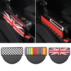 For Mini Cooper F54 F55 F56 F57 F60 R55 R56 R50 Car Seat Gap Storage Box Bags Pocket Leather Card Keys Phone Holder Accessories