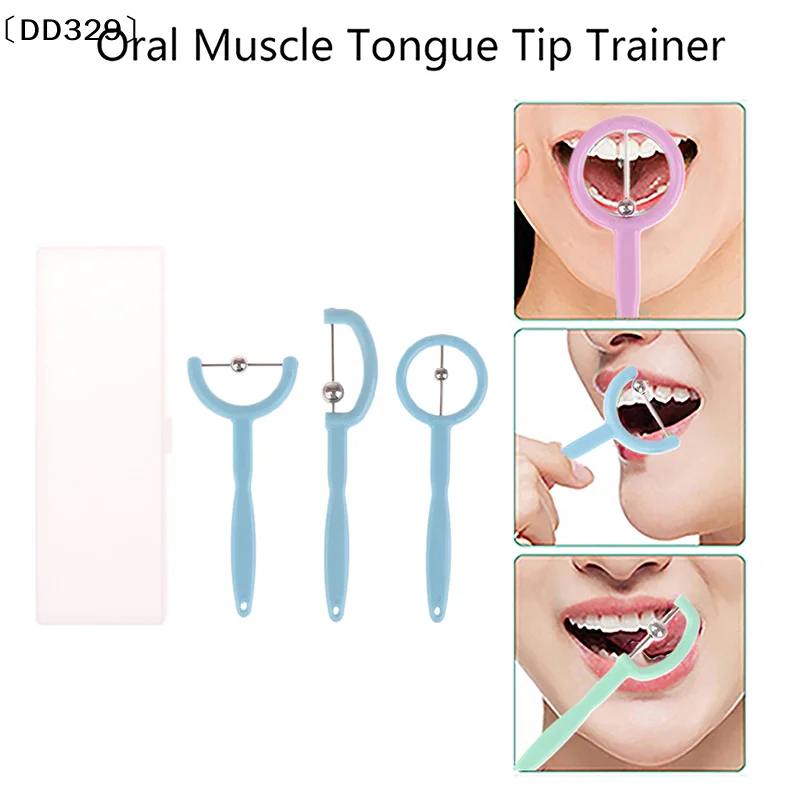 3pcs Kids Tongue Tip Exercise Tool Tongue Tip Lateralization Tools Oral Muscle Training Autism Speech Therapy Talk Tool〔DD329〕