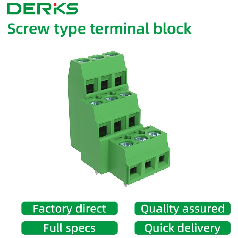 Factory direct pcb soldering circuit board three layer terminal blocks DERKS  YB672-508