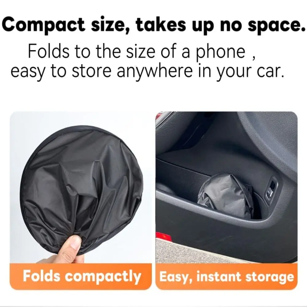 2/4PCS Static Cling Car Window Shade Anti-Glare UV-Blocker Electrostatic Curtains 4-Layer Folds Small