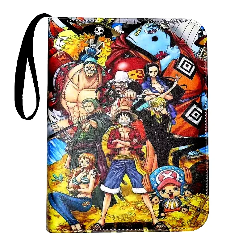 Een Stuk 25e verjaardag Kaart Bindmiddel Luffy Roronoa Zoro Rits Boek 400/900 Zakhouder TCG Kaarten Opslag, Anime Album Cadeau