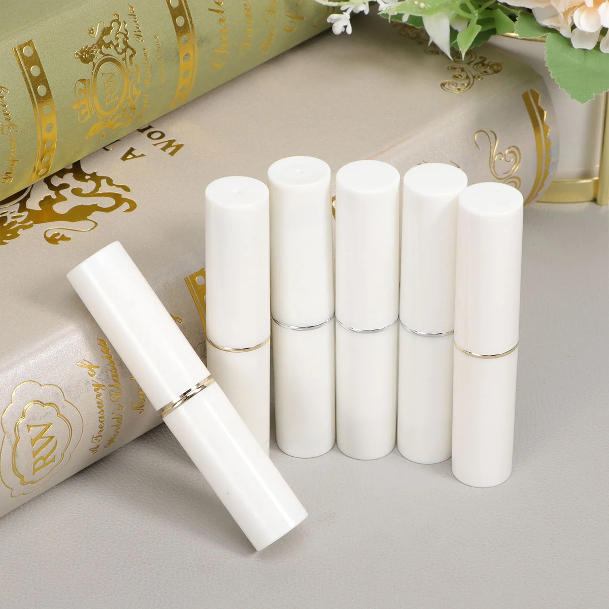 6 Pcs Lip Balm Tube Labels Seals Lipstick Empty Containers High Quality Tubes Bottle Storage