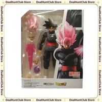 New Dragon Ball SHF Black Goku Zamasu Pink Joint‑Movable Action Figure, Anime Collectible Figurine Model Desktop Decoration Gift