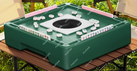 Mahjong tiles Mini automatic small mahjong machine Outdoor portable small automatic silent mahjong machine Portable camping
