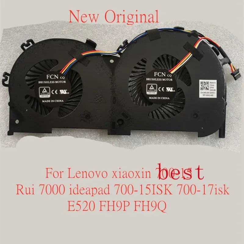 New Original Laptop Cooling Fan For Lenovo xiaoxin 700-15 Rui 7000 lookpad 700-15ISK 700-17isk FH9P E520-150 23.1005G.0003