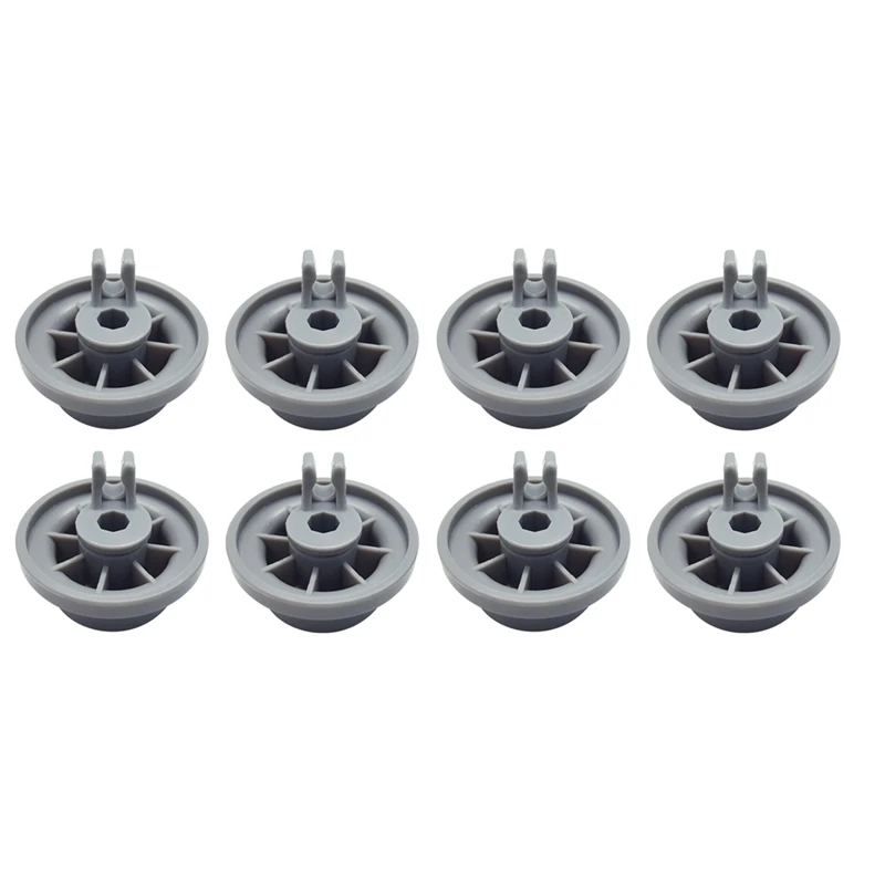 Hot 8PCS Dishwasher Replacement Rack Wheels Dishwasher Bottom Rack Basket Wheels Replacement Parts Kitchen Accessories